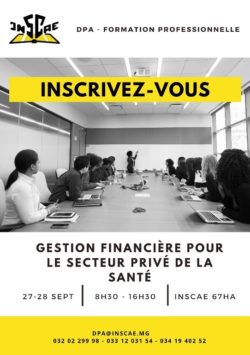 National Institute of Accounting Sciences and Business Administration (INSCAE in French) Training of Trainers Advertisement