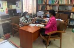 Susan Abege, SMEP Manager, speaking during an interview. Photo Credit: PMI-S Nigeria