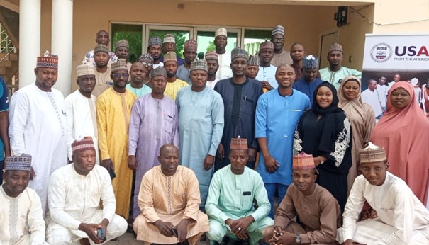 Health workers engaged in an HWM-led iHRIS 5.0 training in Kebbi State.